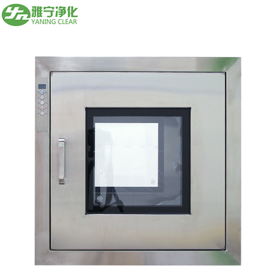 YANING ISO صندوق تمرير غرف الأبحاث صندوق تمرير ثابت من الفولاذ المقاوم للصدأ مع باب مضمن