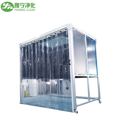 كشك وزن الأدوية PMMA Hardwall مع باب ستارة مضاد للكهرباء الساكنة