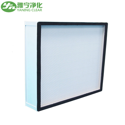 Mini Pleat HEPA Air Filter إطار ورقة مجلفنة لنظام التهوية