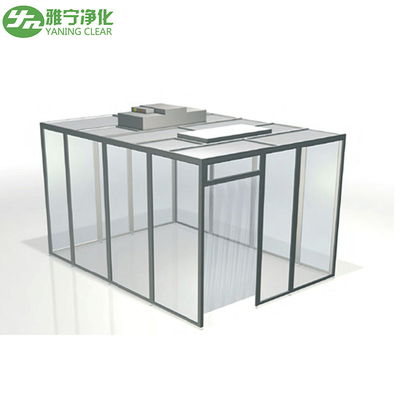 السلامة الكهربائية Ss304 Class 1000 Clean Room Booth 170w FFU Power ضمان لمدة سنة
