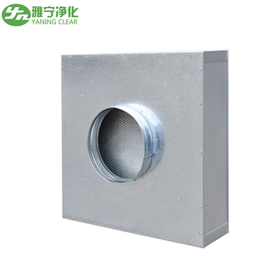 يمكن التخلص منها غرفة نظيفة Hepa Filter Box ، Hepa Filter Ceiling Module Round Duct Interface