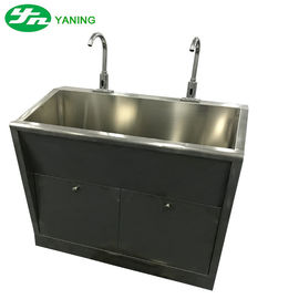 Stainless Steel Double Hand Wash Sink With Water Heating Device Sensor Station