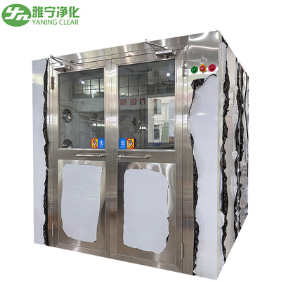 إختيار مخصص YANING مستوى غرفة نظيفة دش الهواء مع دعم الفولاذ المقاوم للصدأ، وتلبية متطلبات متنوعة