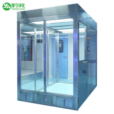 YANING ISO معتمد GMP غرفة نظيفة من الفولاذ المقاوم للصدأ تدفق الهواء الصفحي نظيفة كشك حالة جديدة معدات تنظيف الهواء