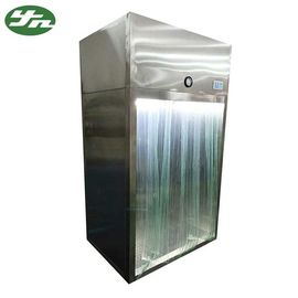 الصلب المقاوم للصدأ 304 نظام تدفق الهواء في الغرفة النظيفة كشك أخذ العينات 0.8kw مع عجلات