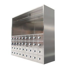 304 الفولاذ المقاوم للصدأ غرفة نظيفة خزانة أحذية تغيير الأحذية Ark 220V / 50Hz ل TCL