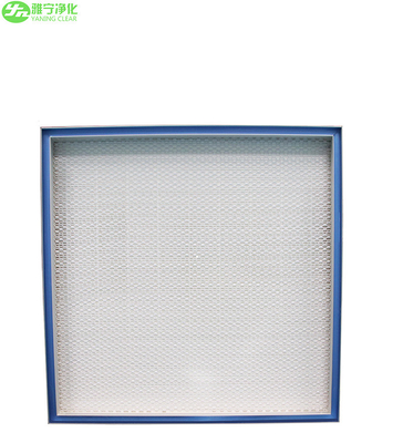 H13 H14 Fiberglass Hepa Air Filters غرفة نظيفة 1200m3 / H لوحدة FFU