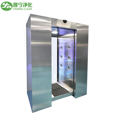 YANING Particulate Scrub Purification Cleanroom HEPA Filter Sliding Automatic Doors Clean Room Air Shower
