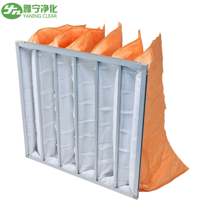 F5 / M5 - F8 / M8 مرشح كيس مرشح الجيوب المتوسطة لنظام HVAC حسب الطلب